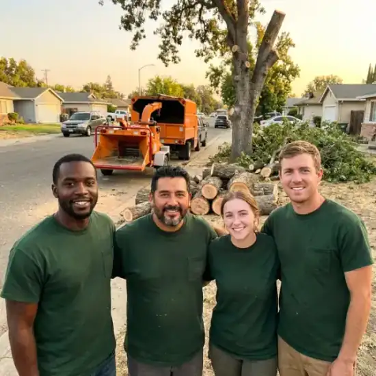 Cut It Right Tree Service LLC crew after a Fresno tree removal job